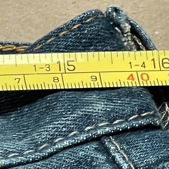 Levi's 527 Men's 30x32 Blue Dark Wash Denim Low Rise Bootcut Cowboy Modern - Picture 9 of 12